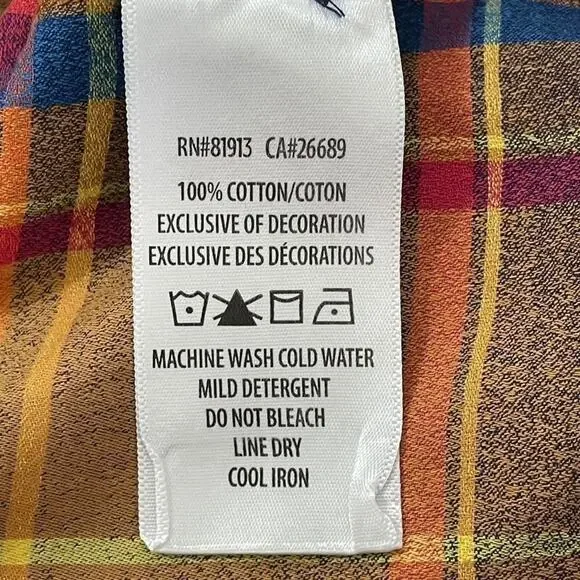 Robert Graham Plaid Shirt Champagne Print Contrast - Picture 6 of 10